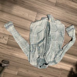 American eagle boyfriend flannel tee